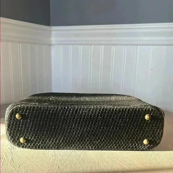 VINTAGE MORRIS MOSKOWITZ DESIGNER WOVEN HANDBAG - Picture 5 of 9